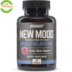 ONNIT New Mood – Stress Relief, Sleep, and Mood Support Supplement (30 Count)